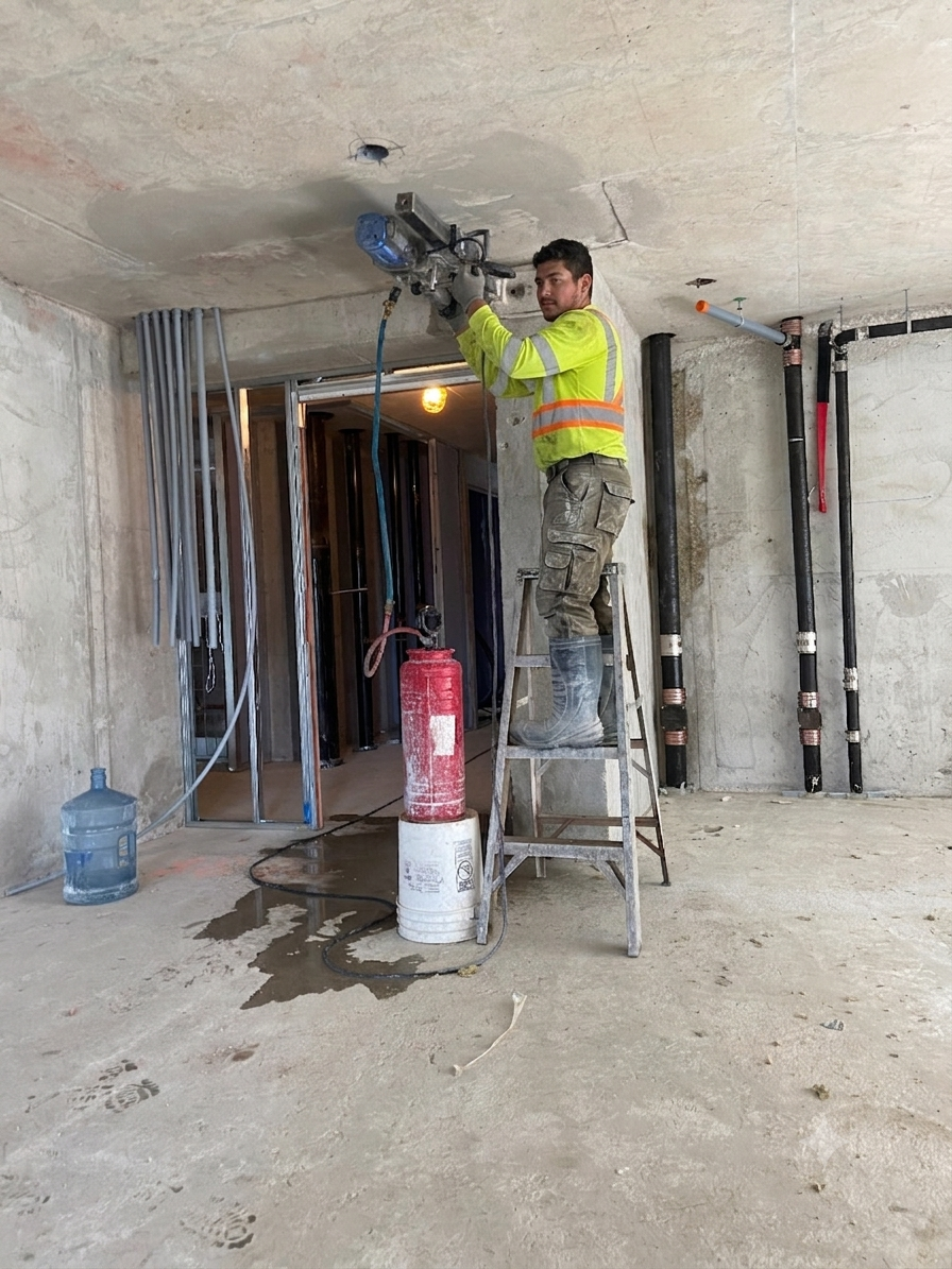 CCore Drilling – High-Reach Utility Penetrations