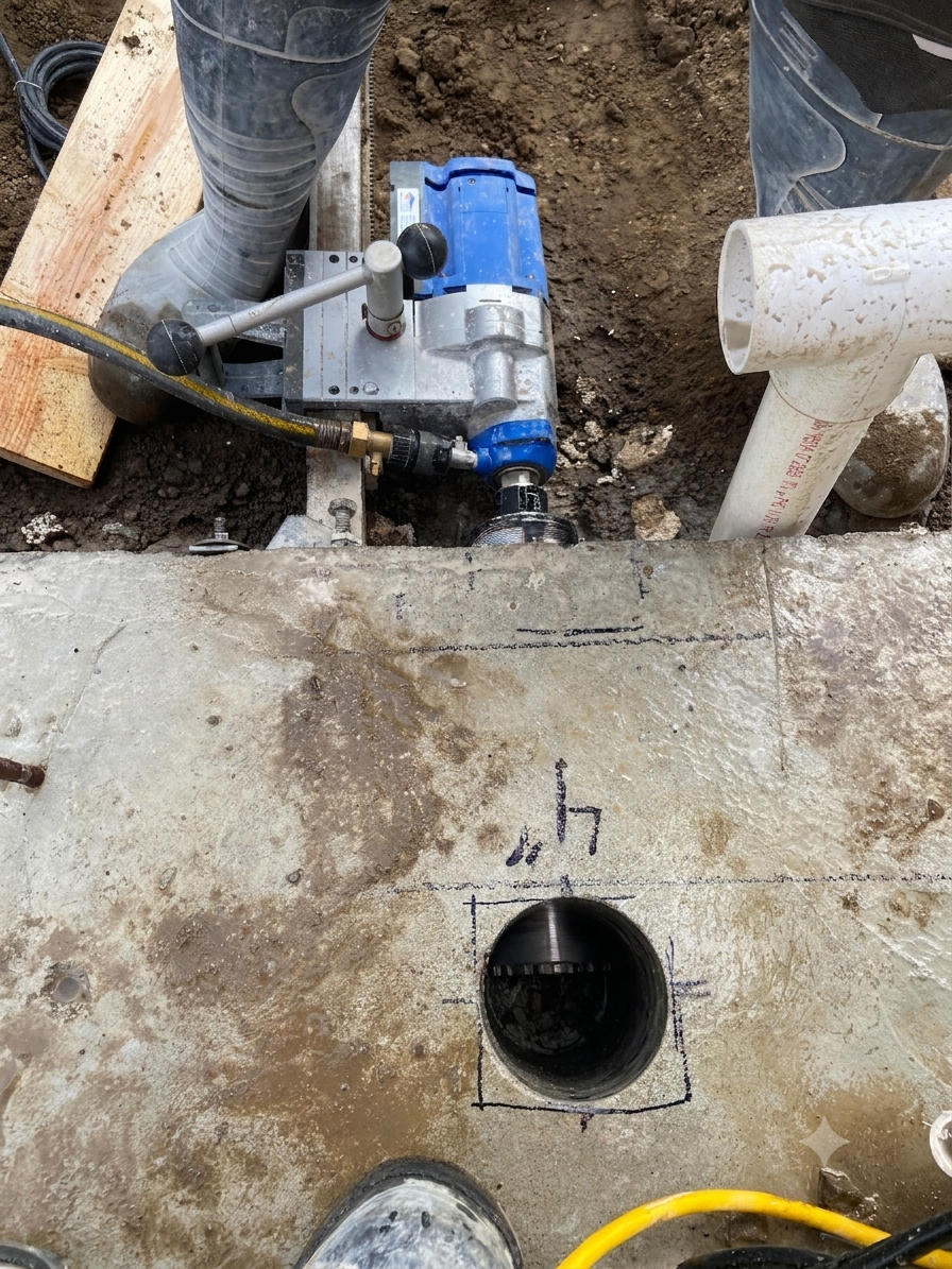 Core Drilling – Sewer & Drainage Rough-In